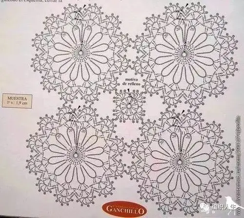 花涧溪:女士夏季钩针套头拼花连衣裙(有编织图解)