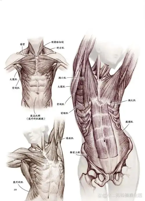 人体结构|腹部肌肉