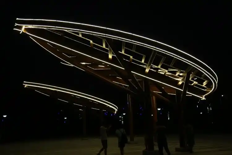 四平一江山岛公园夜景