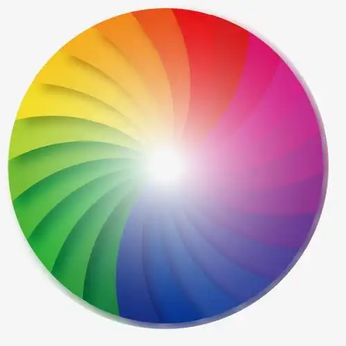 彩色转盘底纹