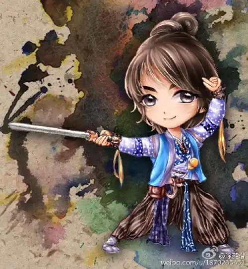 2015电视剧神雕侠侣随手画杨过 陈晓饰演杨过 cr.涂鸦熠