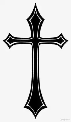十字架纹身pngpng素材透明免抠图片-其他元素