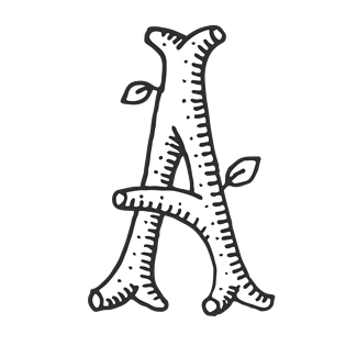 手绘线稿数字字母a