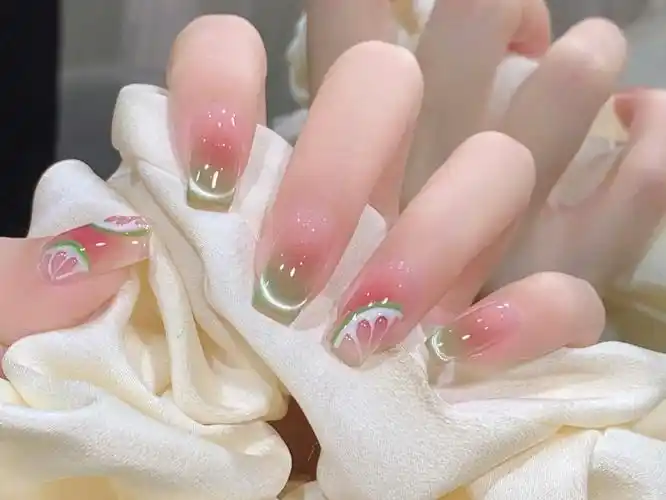 夏日冰透小清新柠檬美甲 #超好看的美甲 #让我看看谁还不会秀美甲 #刚