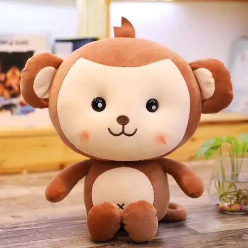 毛绒玩具小猴子公仔可爱布偶洋娃娃玩偶睡觉大号抱枕女孩生日礼物