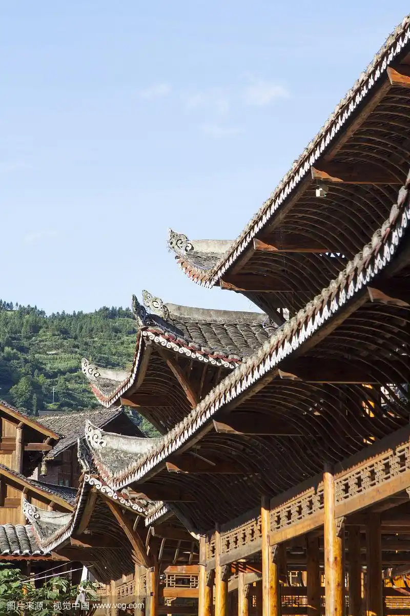 贵州苗寨吊脚楼