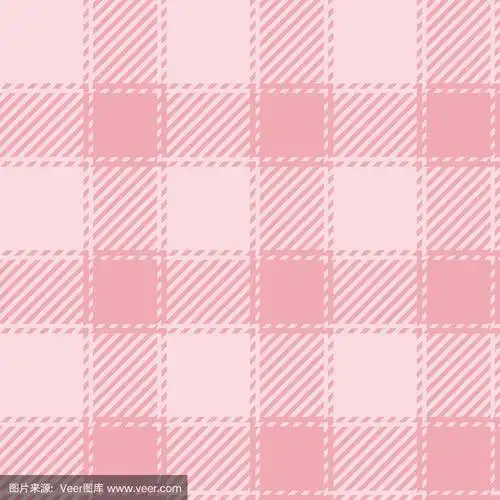 粉色格子呢格子无缝图案