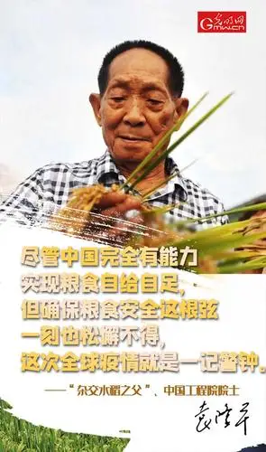 袁隆平说了两句话