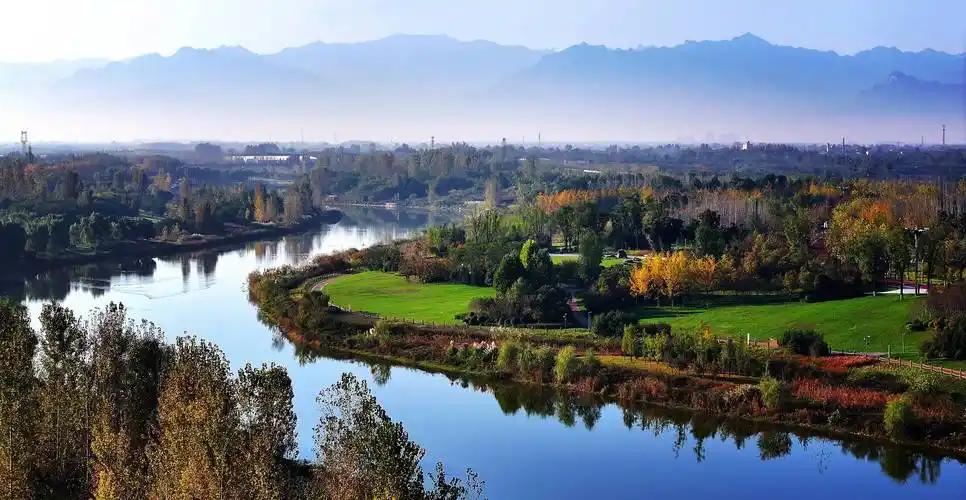 (美丽中国)陕西:沣河秋景胜春朝_刘潇_新区_新华社