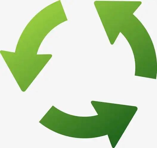 矢量绿色循环素材图