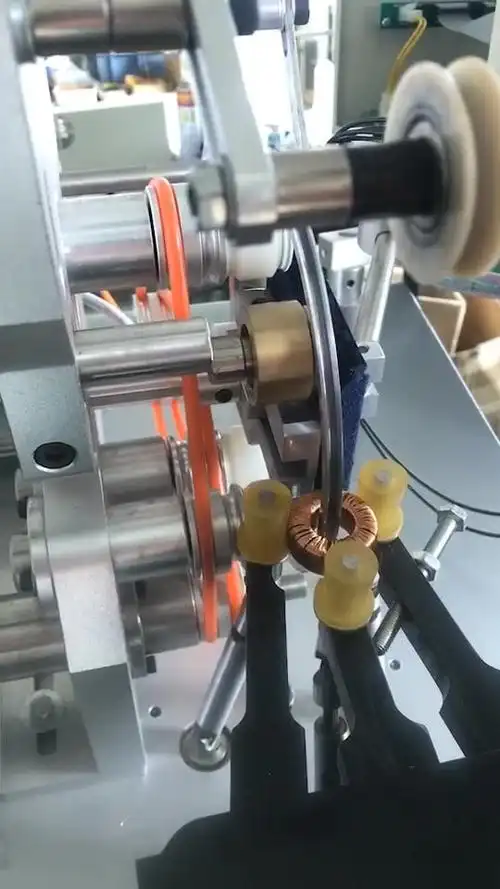 绕线机互感器磁环电感产品共模电感互感器自动磁环环型绕线机工厂