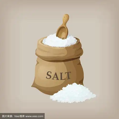 麻袋海盐.矢量图