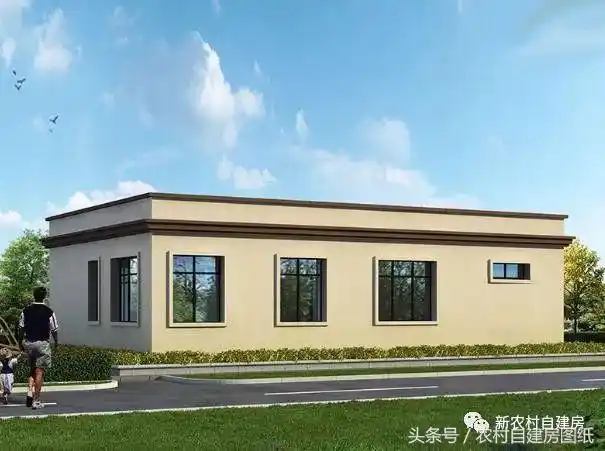 一层农村平房别墅设计图建一栋一层别墅造价又低又能改善父母的住房