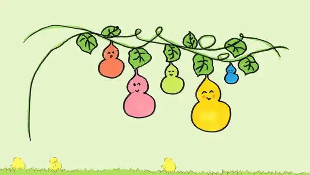 少儿简笔画:萌萌哒小葫芦