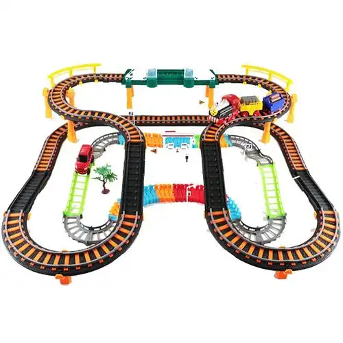 >作者 :无拖马斯小火车电动益智儿童玩具车带音乐送交通标志高速轨道