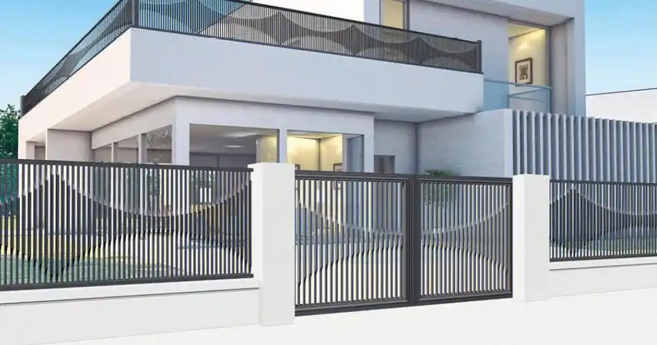 简约现代风对开大门