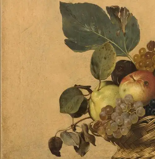水果篮basketoffruit卡拉瓦乔michelangelomerisidacaravaggio油画