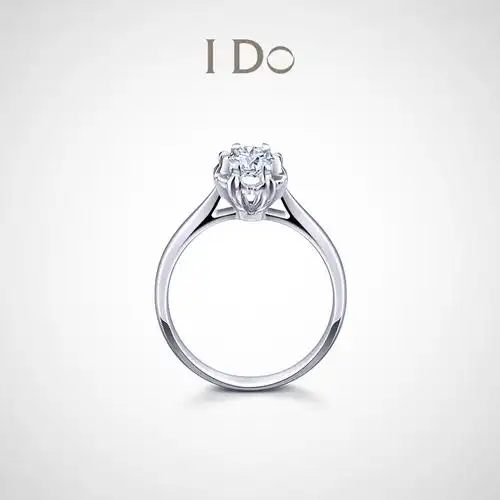 【现货】i do destiny系列 18k金钻戒女30分求婚戒指正品ido