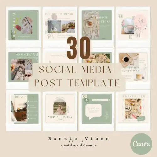 ig图片排版设计绿色也可以很复古风