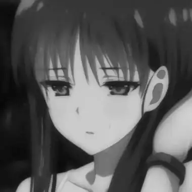 伤感动漫黑白女头像很丧气病娇女头图片