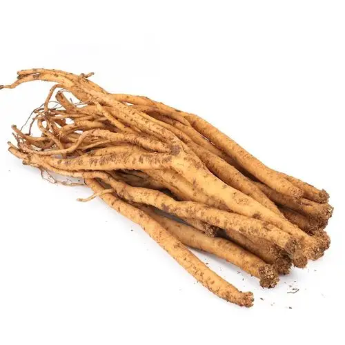 图为待入库的新鲜党参