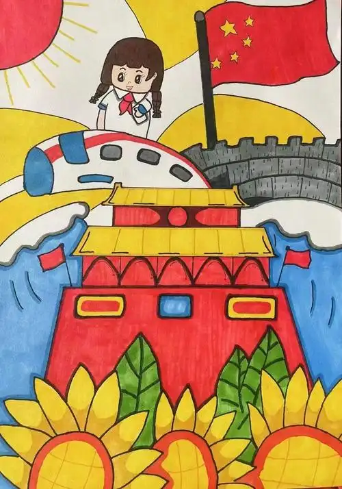 葛沽镇新时代文明实践所开展礼赞二十大我想对党画线上绘画展一