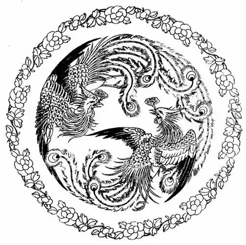 中国近代凤纹图案一