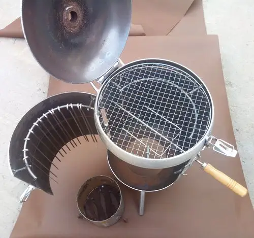 煤气罐吊炉烧烤炉家用户外烧烤架三开门闷炉挂炉圆炉烧烤箱