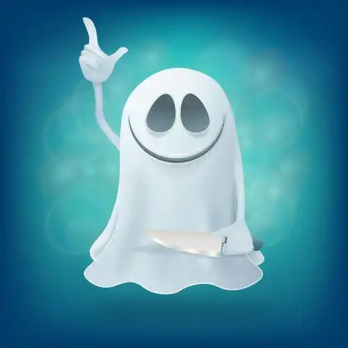 万圣节的幽灵矢量设计