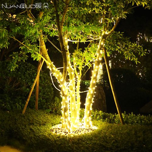 太阳能灯带围墙装饰挂灯节日花园灯串彩树庭院灯景观庭院灯饰