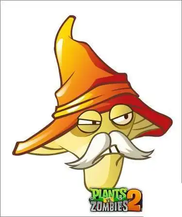 植物大战僵尸里的魔术菇简笔画