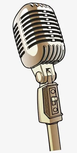 卡通麦克风装饰图案