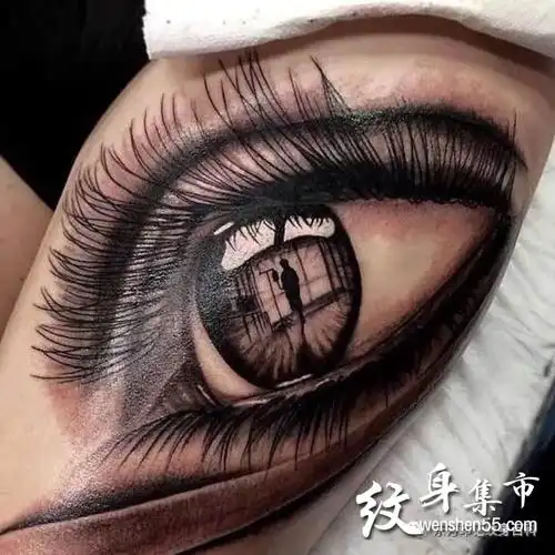 眼睛纹身,写实眼睛纹身手稿,眼睛纹身图案大全