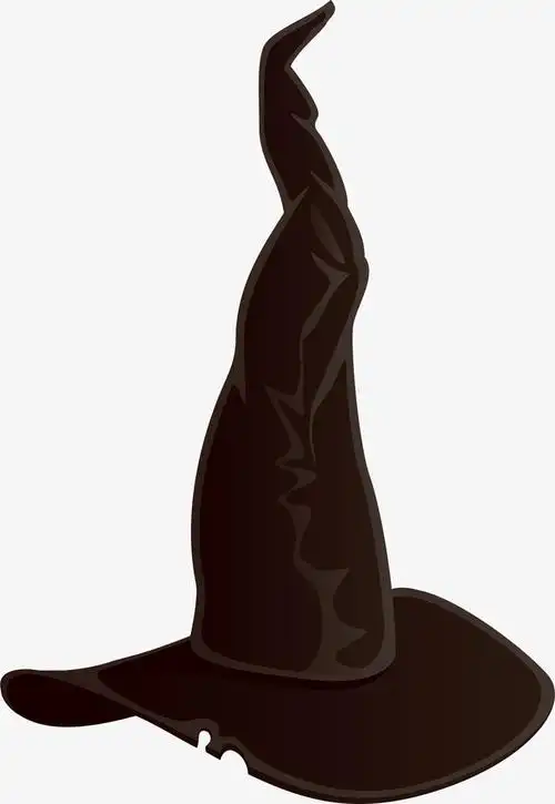 矢量手绘巫师帽