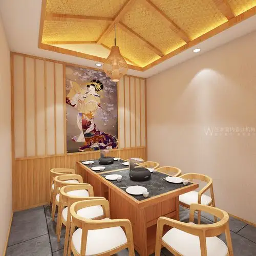 河南济源九久和牛烤肉料理日式烤肉装修设计-王本设计作品_效果图区