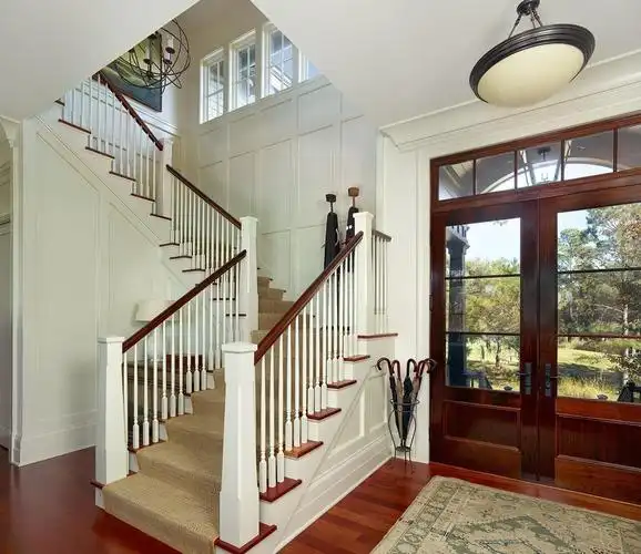 欧式别墅室内楼梯扶手图片大全效果图