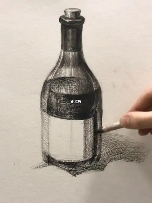 素描静物  #素描玻璃瓶  #美术生集训  #手绘玻璃瓶  #零基础素梃