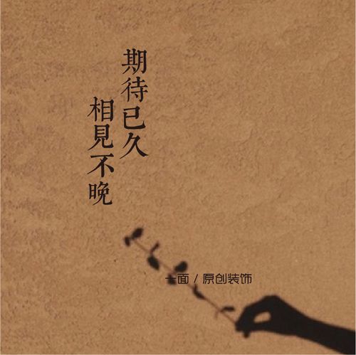 期待已久相见见不文艺复古贴纸服装餐饮咖啡软装墙贴