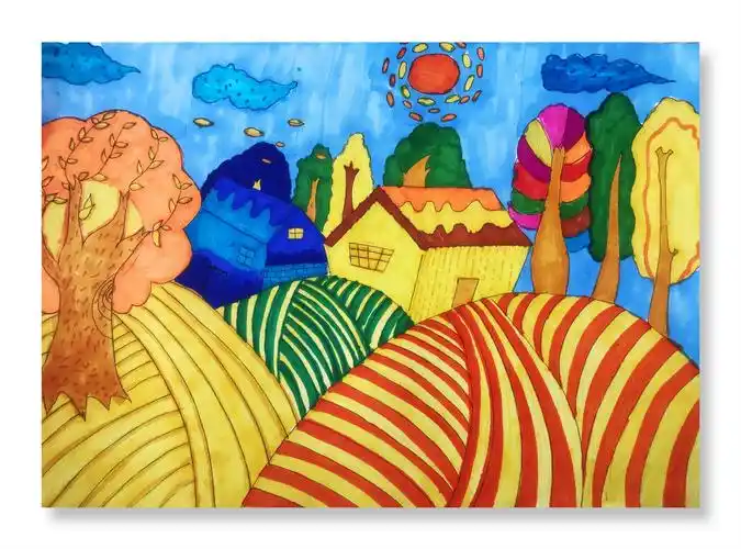 经开四小高坡分校"庆元旦"学生绘画作品集