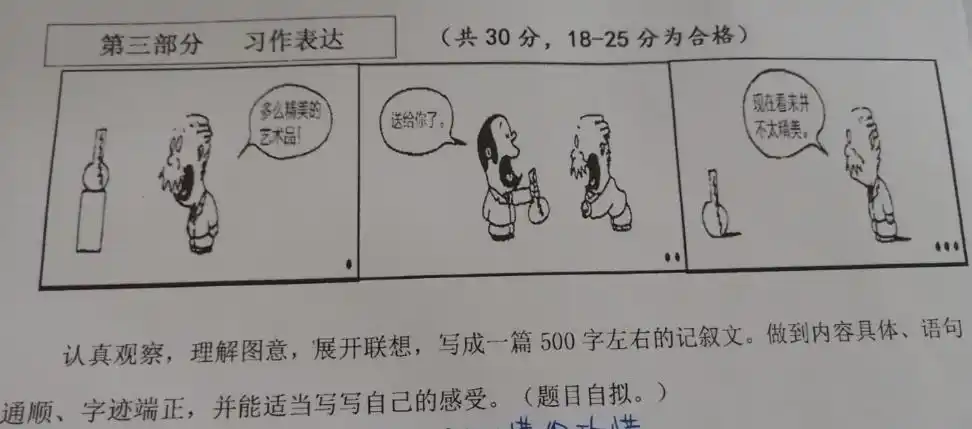 六年级: 看图哲理作文这样写