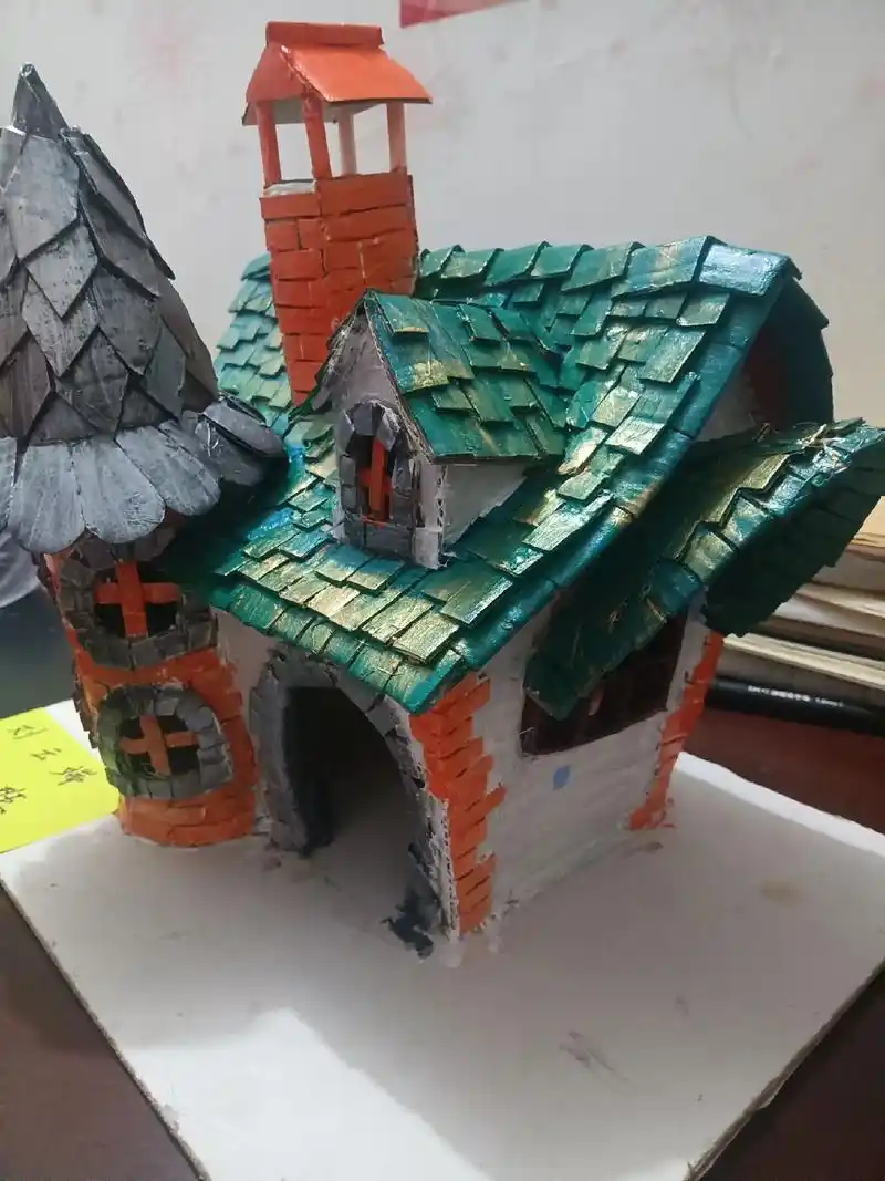 城堡9292#纸箱改造 #废物利用变废为宝 - 抖音