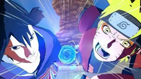 完全体须佐能乎佐助vs九尾鸣人,炸裂的场面被凯皇一脚踢碎,斑爷默默点