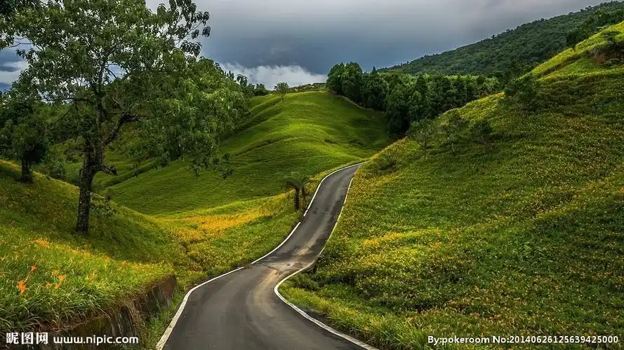 山间小路摄影图__山水风景_自然景观_摄影图库_昵图网nipic.com