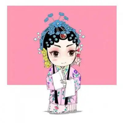 京剧头像女动漫 国粹京剧旦角卡通人物头像图片 - 动漫头像 - 潮人个