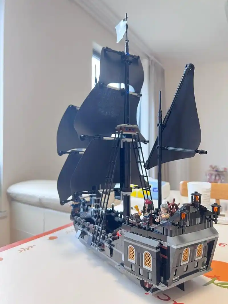 绝版乐高lego 4184加勒比海盗黑珍珠号 小巧可爱的一艘船 人偶加分