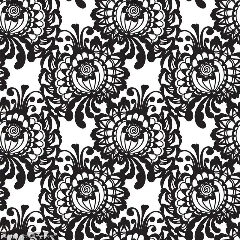 蕾丝面料无缝图案