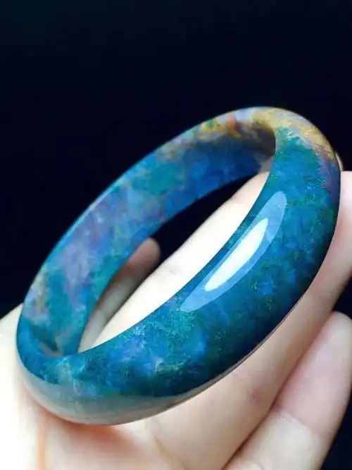 天然水草玛瑙手镯女士手镯