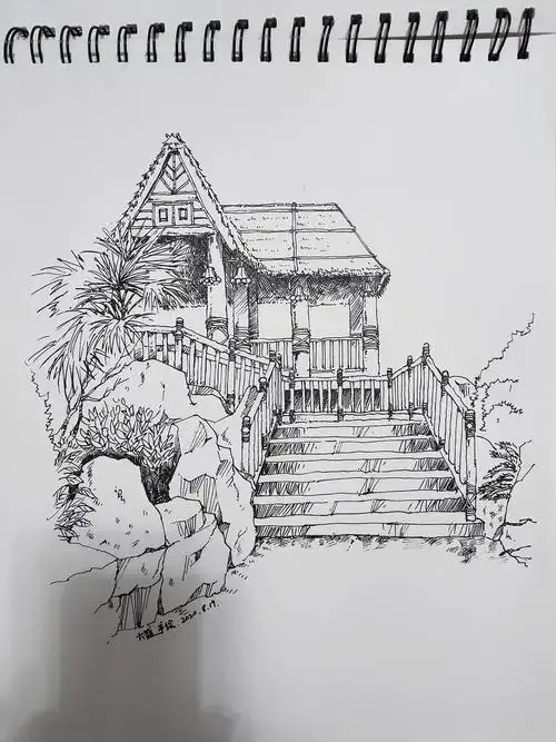 卡乐星球游乐场速写写生