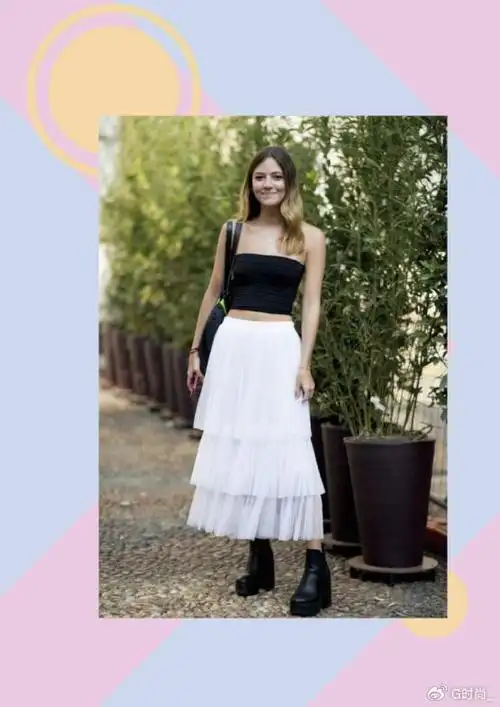 甜美少女分享"蛋糕裙"穿搭,把春夏穿在身上,让你貌美如花