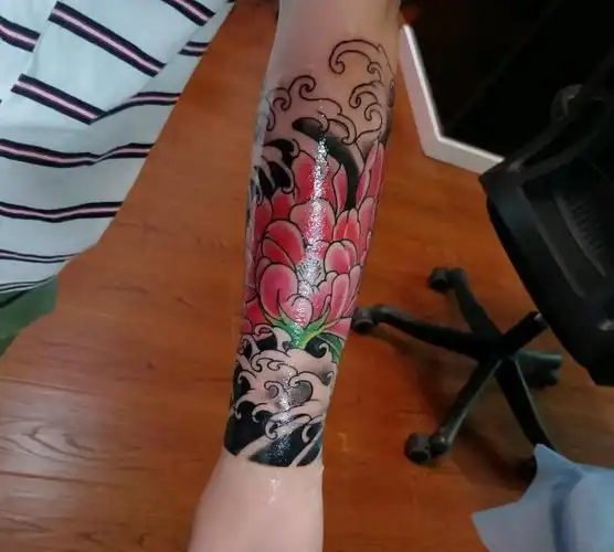 包小臂花_纹身图案手稿图片_文军的纹身作品集